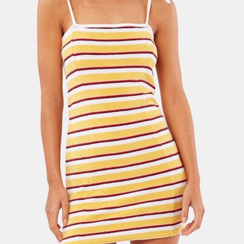 SOLID & STRIPED Cotton-Blend Terry Mini Dress